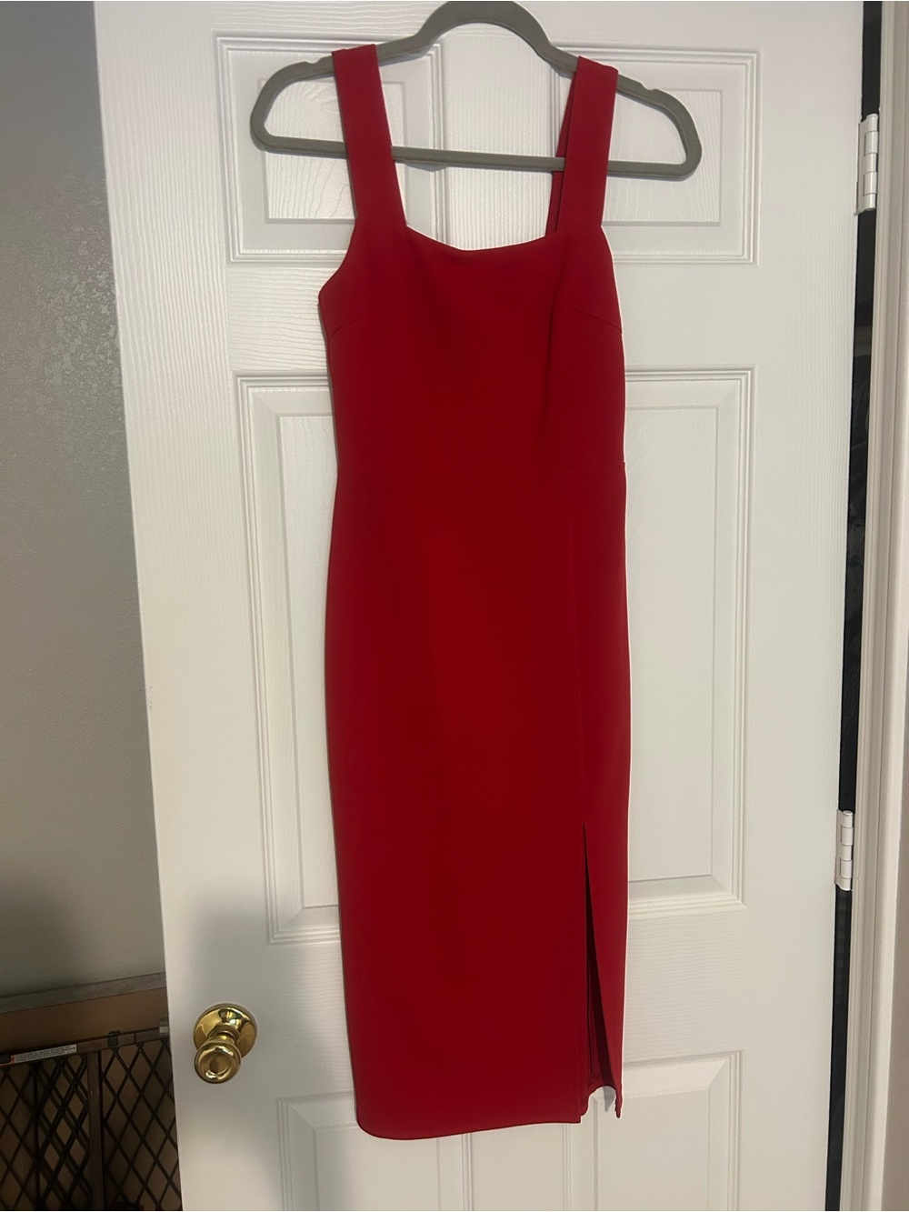 Petal & Pup Red Midi Bodycon Pencil Dress